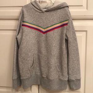 rainbow stripe sweatshirt